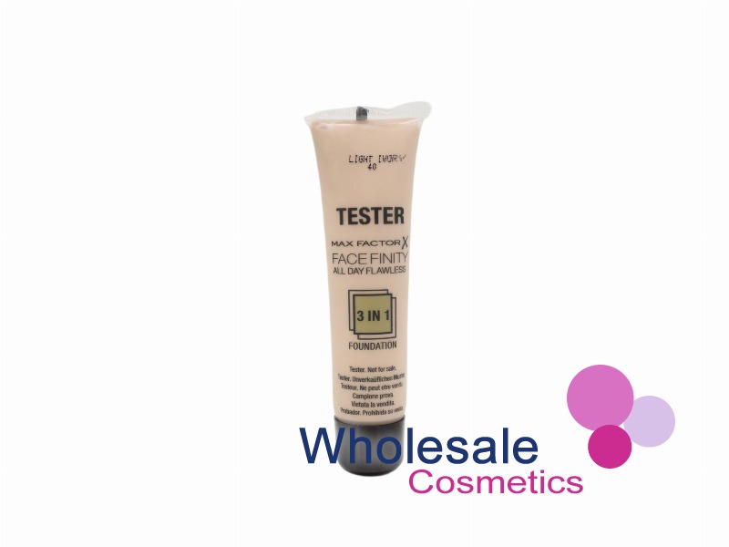 12 x Max Factor Facefinity All Day Flawless 3 in 1 Foundation 15ml TESTER STOCK - 40 LIGHT IVORY